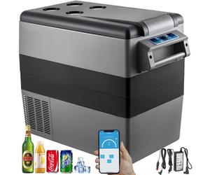 VEVOR Refrigerador para Coche 55 L Mini Caja del Congelador Caja Fresca Mini Frigorífico Coche Mini Nevera -20 a 10 Grados Centígrados para Camping Caravanas Picnics Festivales