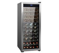 VEVOR Refrigerador Vino Independiente Dos Zonas 80 Botellas 495 x 597 x 1236 mm
