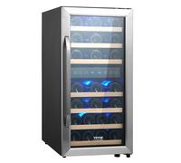 VEVOR Refrigerador Vino Independiente Dos Zonas con Luz LED 395 x 580 x 840 mm