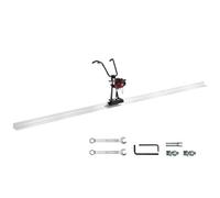 VEVOR Regla de Hormigón, Juego de Barras de Borde Recto para Tablero de Aluminio de 3,6 m, Motor Vibratorio de 4 Tiempos, con Manijas de Altura Ajustable 360°, 6500 RPM, 3360 x 670 x 1060 mm