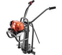 VEVOR Regla Vibratoria para Hormigón a Gasolina, Máquina Niveladora de Hormigón con Motor, Regla Mecánica con Mango Ajustable 73-106 cm, Compatible con Placas Base para Patios, Pisos, Garajes y Aceras