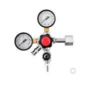 VEVOR Regulador de CO2 Regulador de Barril de Cerveza de Una Sola Válvula con Doble Calibre Presión Ajustable de 0 a 60 PSI para Elaboración Casera de Cerveza de Barril, Compatible con Conexión W21,8