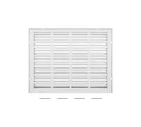 VEVOR Rejilla de Filtro de Aire de Retorno, Se Adapta a la Abertura del Conducto de 60,5 x 45,5 cm de Ancho, Filtro no Incluido, para Pared, con Recubrimiento en Polvo, 67,6 x 52,5 x 4 cm, Blanco