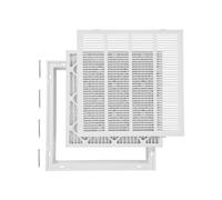 VEVOR Rejilla de Filtro de Aire de Retorno, Se Adapta a la Abertura del Conducto de 50,5 x 50,5 cm de Ancho, Filtro Incluido, para Pared, con Recubrimiento en Polvo, 57,5 x 57,5 x 4 cm, Duradero