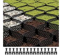 VEVOR Rejilla de Tierra Profundidad de 7,5 cm Rejilla para Entrada de Grava 520 x 270 cm Base Permeable para Césped para Estabilizar Entradas de Vehículos, Jardines, Patios en Terrenos Inclinados