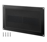 VEVOR Rejilla de Ventilación Galvanizada, Rejilla de Inundación Ventilación de Espacio de Arrastre, de Acero Galvanizado, para Reducir las Primas del Seguro de Inundación, 465 x 260 x 22 mm, Negro
