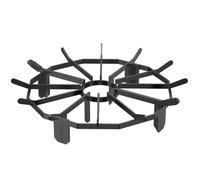 VEVOR Rejilla para leña, 27" resistente para chimenea, con 6 patas de apoyo, barras de acero sólido con recubrimiento en polvo, soporte para estufa de leña y hoguera para acampar al aire libre