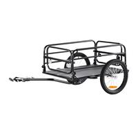 VEVOR Remolque de carga para bicicleta, capacidad de carga de 88/100/160 libras, carrito de bicicleta resistente, almacenamiento compacto plegable con enganche universal