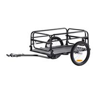 VEVOR Remolque para Bicicleta Capacidad de Carga de 72,5 kg Carro para Bicicleta Almacenamiento Plegable Compacto Liberación Rápida con Enganche Ruedas de 406 mm para Bicicleta de 558,8-711,2 mm