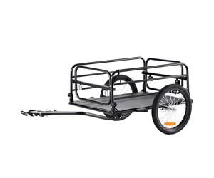 VEVOR Remolque para Bicicleta Capacidad de Carga de 72,5 kg Carro para Bicicleta Almacenamiento Plegable Compacto Liberación Rápida con Enganche Ruedas de 406 mm para Bicicleta de 558,8-711,2 mm