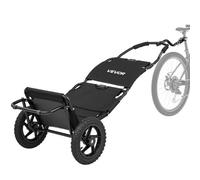 VEVOR Remolque para Bicicleta Plegable 3 en 1, Carga 27 kg con Carrito de Bicicleta para Camping y Compras, con Ruedas de 30,5 cm, Tela Oxford 600D, Bujes de Plástico y Montaje en la Tija del Sillín