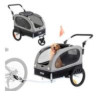 VEVOR Remolque de Bicicleta para Perros Cochecito para Mascotas Carga de 40 kg
