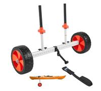 VEVOR Remolque Vertical para Kayak, Remolque de Kayak 900 x 580 x 575 mm con Neumáticos de PU de 25,4 cm y Correa de Amarre, Carga de 113,4 kg, Carrito para Tabla de Surf de Remo, Kayaks, Canoas