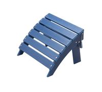 VEVOR Reposapiés Adirondack Plegable de Plástico HDPE de 400 x 480 x 330 mm, Reposapiés Adirondack Resistente a la Intemperie para Silla Adirondack para Porches Exteriores, Césped, Patios, Azul