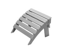 VEVOR Reposapiés Adirondack Plegable de Plástico HDPE de 430 x 480 x 330 mm, Reposapiés Adirondack Resistente a la Intemperie para Silla Adirondack para Porches Exteriores, Césped, Patios, Gris
