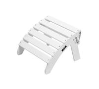 VEVOR Reposapiés Adirondack Plegable de Plástico HDPE de 450 x 500 x 350 mm, Reposapiés Adirondack Resistente a la Intemperie para Silla Adirondack para Porches Exteriores, Césped, Patios, Blanco