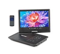 VEVOR Reproductor de DVD Portátil con Pantalla Giratoria de 228 mm, Reproductor de DVD de Viaje con Altavoces Duales, Compatible con Sincronización de TV/USB/Tarjeta SD/CD, Cargador de Coche