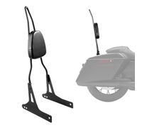 VEVOR Respaldo Desmontable para Motocicleta, Compatible con Harley-Davidson Dana, Respaldo de Cuero, Altura de 730 mm, Resistente, Instalación Sencilla, para Viaje Largo, Negro, 385 x 230 x 730 mm