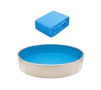 VEVOR Revestimiento para Piscina Redonda de 550 cm Calibre Estándar Revestimiento de Vinilo para Piscina Estilo Superpuesto para Piscinas sobre el Suelo de 132 cm de Altura de Pared, Color Sólido