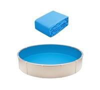 VEVOR Revestimiento para Piscina Redonda de 550 cm Calibre Estándar Revestimiento de Vinilo para Piscina Estilo Superpuesto para Piscinas sobre el Suelo de 132 cm de Altura de Pared, Color Sólido