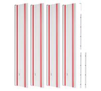 VEVOR Riel Guía para Sierra de Mesa, Rango de Corte de 279,4 cm, Incluye 4 Rieles Guía de Aluminio Extruido de 698,5 mm y 3 Conectores, Compatible con Makita, Festool y WEN, para Carpintería