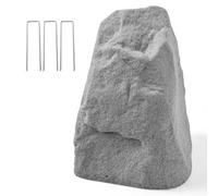 VEVOR Roca Artificial para Jardín, de Aspecto Realista, Piedra Hueca Falsa para Ocultar Bomba de Pozo, Decoración de Jardín, Paisajismo Exterior, HDPE, Gris, Tamaño Mediano, 440 x 410 x 530 mm