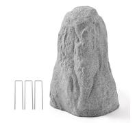 VEVOR Roca de Cubierta Artificial para Exteriores, Aspecto de Piedra Realista, de Polietileno, para Paisajismo, Decoración de Jardín, Casa Transformadora Gris, 355 x 390 x 595 mm, Tamaño Mediano