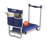 VEVOR Rodillera y Asiento de Jardín, 28 cm de Ancho Taburete para Arrodillarse, Asiento Plegable con 1 Bolsa de Herramientas, Alivia el Dolor de Rodillas y Espalda Banco de Jardín Antideslizante