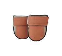 VEVOR Rodilleras para Trabajo Almohadillas de Cuero Duraderas Rodilleras de Trabajo Lavables Fáciles de Poner y Quitar Soporte de Rodillas Extra Grueso para Jardinería, Pisos, Limpieza, Negro y Marrón