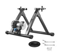 VEVOR Rodillo de Entrenamiento de Líquido para Bicicleta, para Ruedas de 660,4-736,6 mm, Plegable, con Liberación Rápida y Soporte para Rueda Delantera, Carga 150 kg, para Entrenamiento en Casa