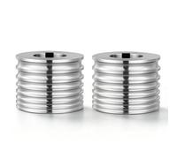 VEVOR Rodillo de Recambio para Máquina de Laminación de Joyería 2 Piezas, Accesorio de Repuesto para Laminadora, 7 Tamaños 2/2,5/3/3,5/4/5/6 mm, Ranuras Redondas, Acero Aleado, para Oro Plata Joyas