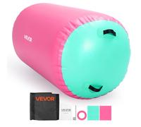VEVOR Rodillo Hinchable para Gimnasia 120x75 cm de PVC con Bomba Eléctrica, para Yoga, Entrenamiento de Volteretas hacia Atrás, con Material de PVC Resistente y Robusto, para Uso Doméstico, Gimnasio