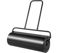 VEVOR Rodillo para Césped de 17 galones/64 L Rodillo para Jardín Relleno de Arena/Agua Rodillo para Césped de Acero Fácil Giro Mango Ergonómico en Forma de U para Césped, Jardín, Granja, Parque