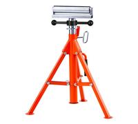 VEVOR Roller Stand, Heavy Duty 1136 KG Load Capacity, 27.6"-52" Height Adjustable, 45# Steel Folding Roller Support Stand for Pipes, Wooden Boards