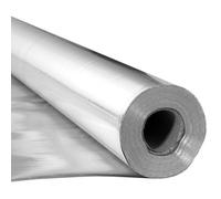 VEVOR Rollo de Aislamiento Reflectante Doble, Barrera Radiante de Tela Tejida sin Perforar, 38,1 x 1,22 m x 0,15 mm, Lámina de Aluminio de Doble Cara, Reflectividad ≥ 95%, para Techos y Ventanas