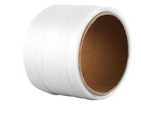 VEVOR Rollo de Fleje de Cinta Tejida para Embalaje 100m x 19mm x 0,9mm Carrete de Fleje Resistente para Palets Alta Resistencia de 800 kg Fleje de Embalaje Trenzado Portátil, Blanco