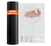VEVOR Rollo de malla de alambre galvanizado 1220x30480 mm Malla de alambre para pollos calibre 19, malla metálica recubierta de vinilo para cercas de gallineros, cercas de serpientes para conejos