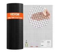 VEVOR Rollo de malla de alambre galvanizado 910x30480 mm Alambre de pollo calibre 19 malla metálica recubierta de vinilo para cercas de gallineros cercas de serpientes para conejos, corrales para aves