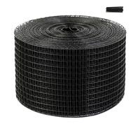 VEVOR Rollo de rejilla para panel solar 20,3 cm x 30,5 m, kit de red anti-pájaros con 50 Revestimiento de PVC antioxidante Red metálica de 12,7 mm, rejilla para paneles solares