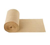 VEVOR Rollo de Tela de Arpillera de 355 mm x 45,7 m, 50 x 50 Rollos de Tela de Arpillera Natural de Alta Densidad de Ancho, Rollo de Tela de Yute para Envolver Árboles, Decoración, Manualidades