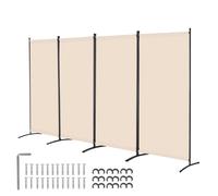 VEVOR ROOM DIVIDER 4 PANEL Divisor de la habitacin plegable Pantalla de privacidad y divisor de particin porttil para separacin de la habitacin
