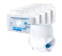 VEVOR Ropa Interior para Adultos para Incontinencia, Alta Absorción, Pañales Desechables Tipo Pull-Up Unisex con Puños Antifugas e Indicador de Humedad, Talla M, 64 Unidades, 650 x 730 x 20 mm