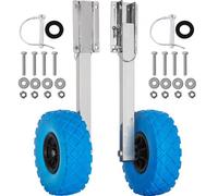 VEVOR Rueda de lanzamiento de barco inflable de acero inoxidable, carga 300 libras, para botes, playa