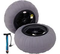 VEVOR Rueda Hinchable Neumático 15,7" TPU 176LBS Neumáticos de Ruedas Globo Neumáticos de Ruedas Neumática Llanta Plástico Neumáticos de Carro 7,6 kg Rueda Carretilla Sacos Neumático Carro
