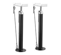 VEVOR Gato Estabilizador 2PCS Pata de Cabra para Caravanas 2,27x2T Soporte de Aparcamiento para Autocaravana en Acero Robusto Altura Regulable 500-1230 mm Compacto para Remolque 510x135x135 mm