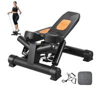 VEVOR Salvaescaleras para Hacer Ejercicio en Casa, Salvaescaleras Hidráulicas giratorias con Bandas de Resistencia, Equipo Cardiovascular para Entrenamiento de Cuerpo Completo, 385 x 365 x (210-300)mm