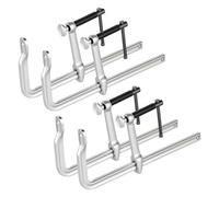 VEVOR Sargentos de Apriete 4 Pcs 30,48 cm Abrazaderas de Barra para Madera, Profundidad de 12 cm, Capacidad de Fuerza de 545 kg, Acero Forjado, Herramientas para Soldadura y Proyectos de Carpintería