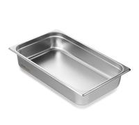 VEVOR Sartén para Hotel, Sartén de Vapor Antiatasco de Tamaño Completo, para Restaurante de Acero Inoxidable de 0,8 mm de Espesor, para Catering, para Industria y Ciencia, 530 x 326 x 107 mm, Plata