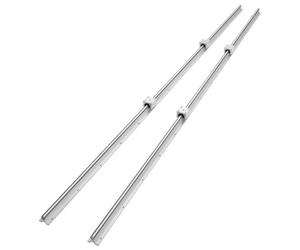 VEVOR SBR20 Rieles de Guía Lineal 2200mm 2PCS Carril Lineal 2200m 4PCS Bloque de Cojinete SBR20UU Kit de Deslizamiento de Cojinete Lineal para Máquinas Automatizadas CNC Fresadoras Tornos Impresora 3D