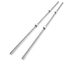 VEVOR SBR20 Rieles de Guía Lineal 2200mm 2PCS Carril Lineal 2200m 4PCS Bloque de Cojinete SBR20UU Kit de Deslizamiento de Cojinete Lineal para Máquinas Automatizadas CNC Fresadoras Tornos Impresora 3D
